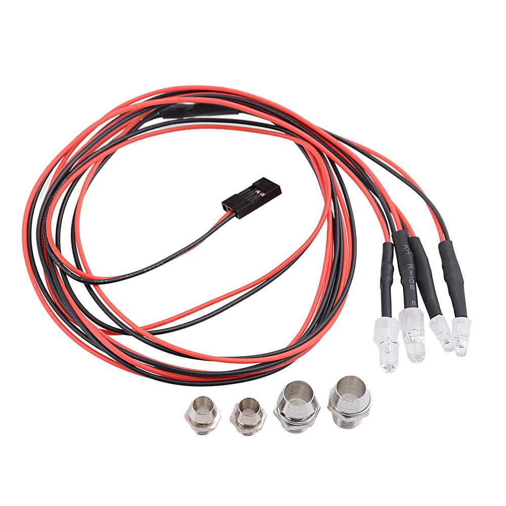 Car Accessories For Night Driving - RC Led Lights Red White Metal