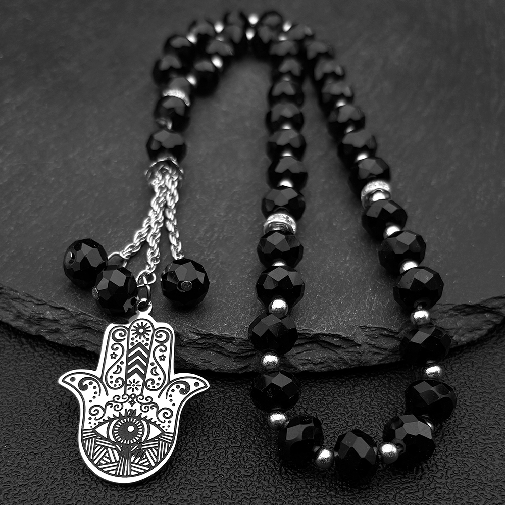 Car Accessories Evil Eye - Hamsa Hand of Fatima Stainless Steel