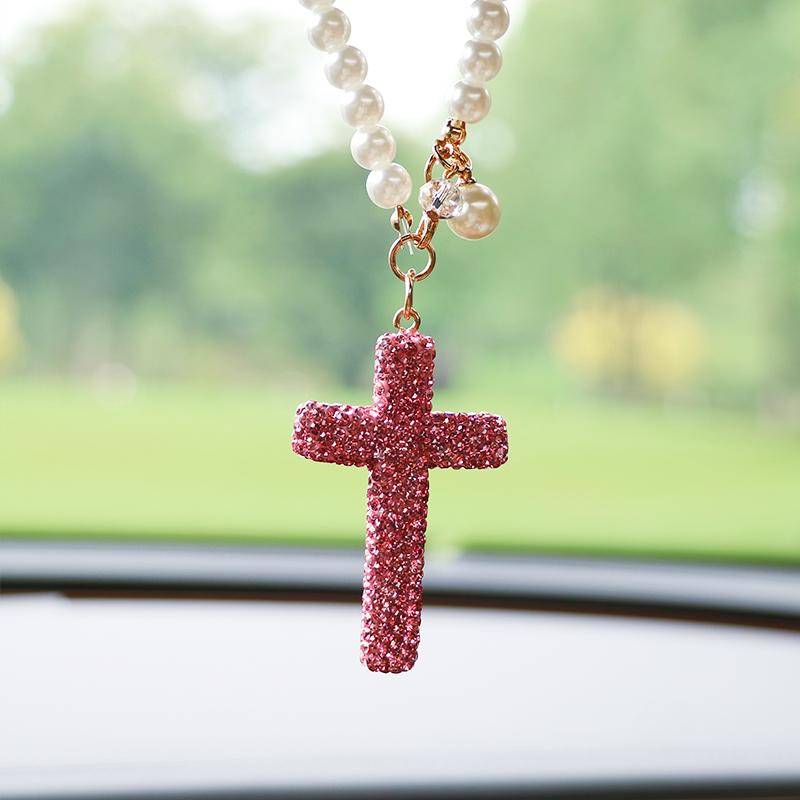 Creative diamond studded cross - đánh giá và giá Car Accessories Evil Eye