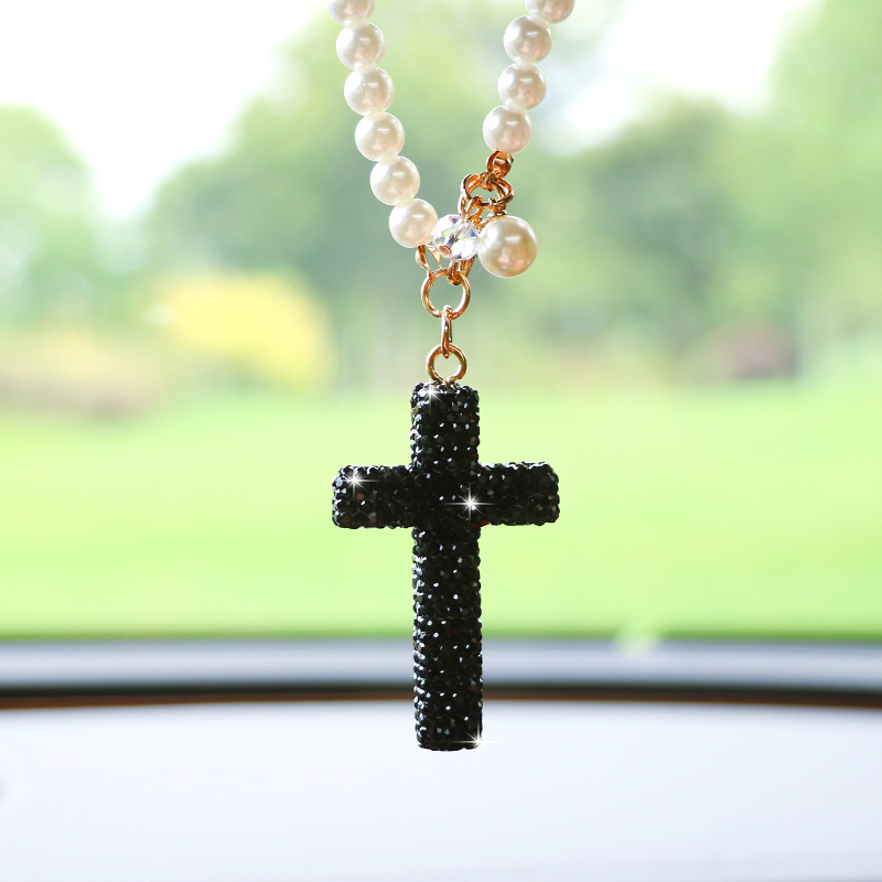 Creative diamond studded cross - đánh giá và giá Car Accessories Evil Eye