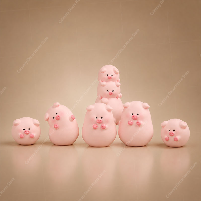 1PC Cute Mini Piggy Ornament C - đánh giá và giá Car Accessories Oman
