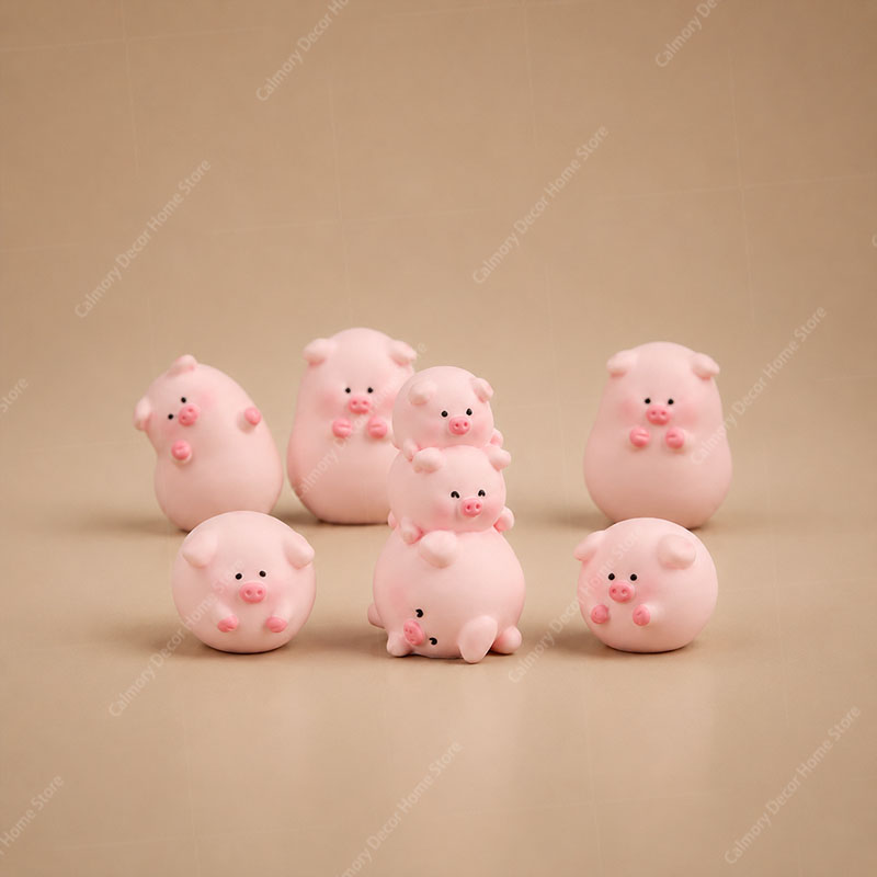 1PC Cute Mini Piggy Ornament C - đánh giá và giá Car Accessories Oman