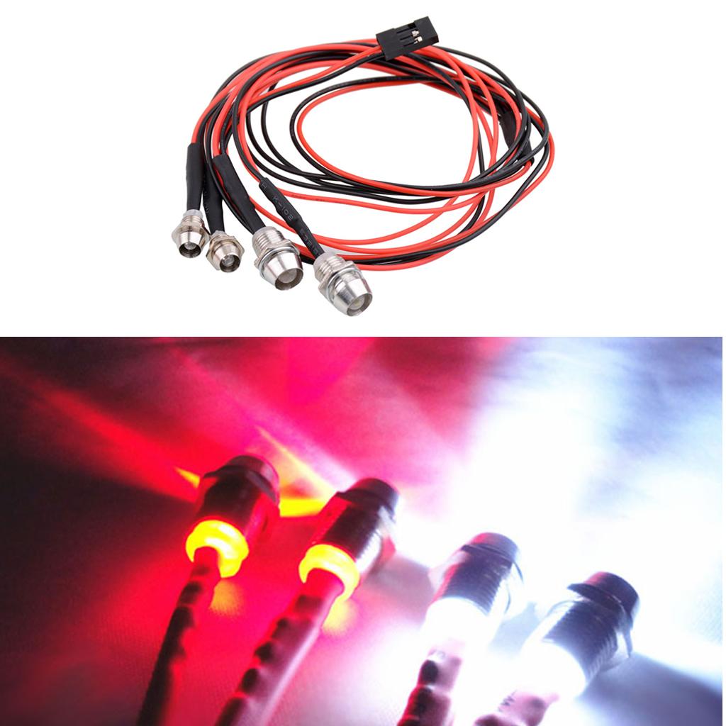RC Led Lights Red White Metal  - đánh giá và giá Car Accessories For Night Driving