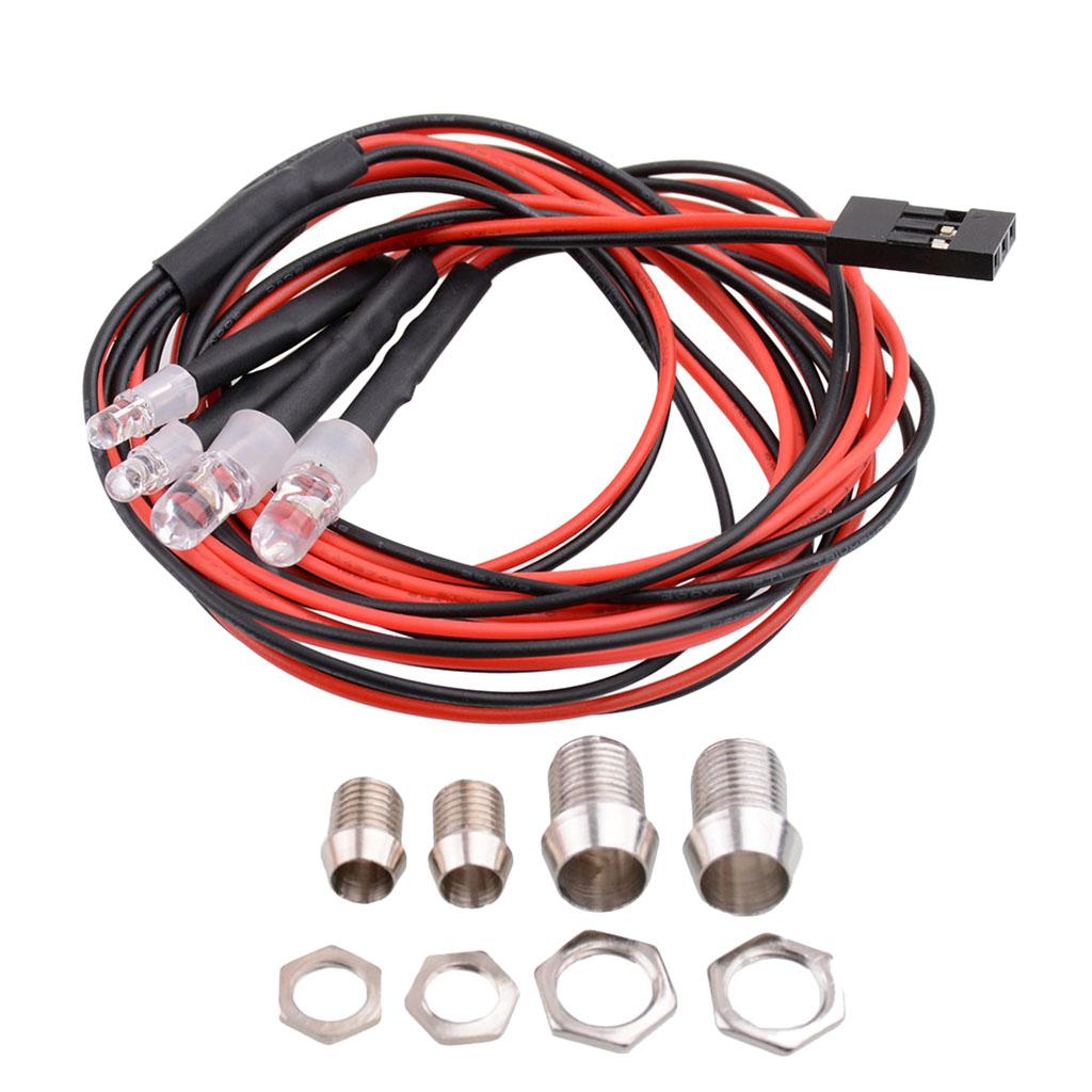 RC Led Lights Red White Metal  - đánh giá và giá Car Accessories For Night Driving