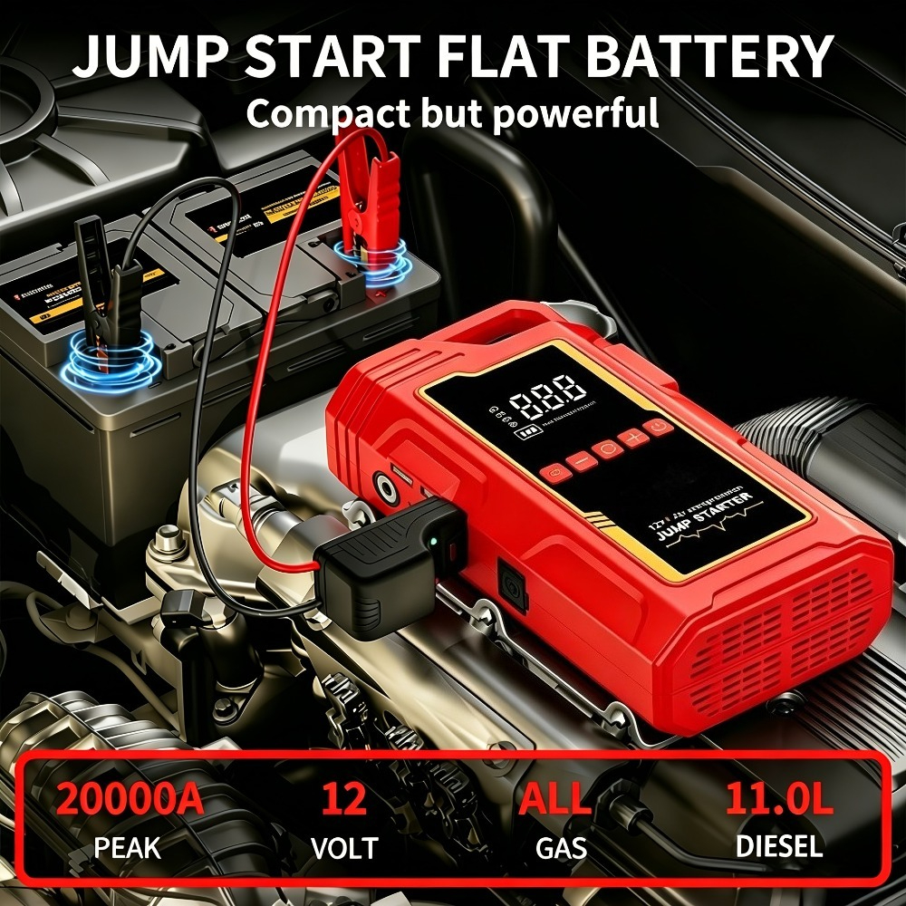 20000A Peak 12-in-1 Portable J - đánh giá và giá Portable Jump Starter