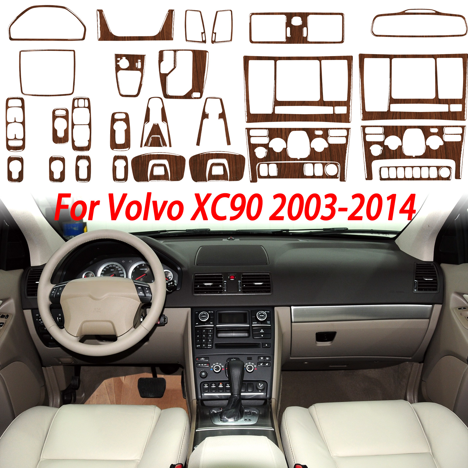 Wood Grain Car Interior Access - đánh giá và giá Volvo Car Accessories Xc90