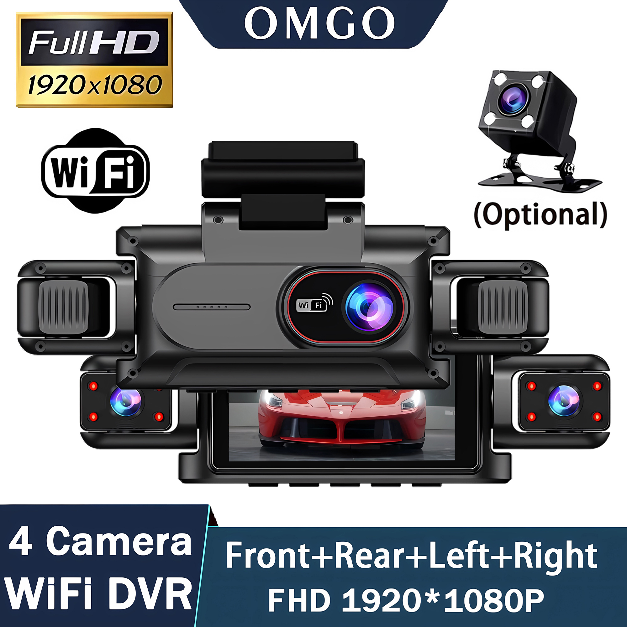 Dashcam for cars 4 Channel Bla - đánh giá và giá Car Accessories For Night Driving