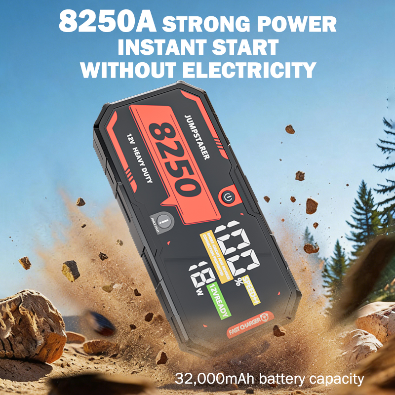 Car Battery 8250 Jump Starter  - đánh giá và giá Portable Jump Starter