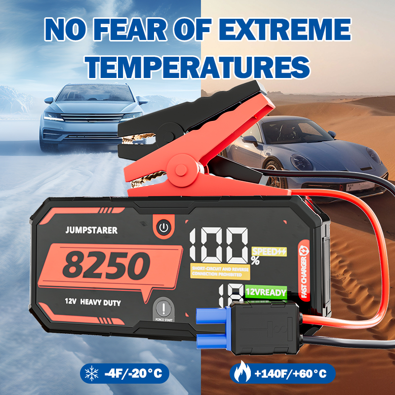 Car Battery 8250 Jump Starter  - đánh giá và giá Portable Jump Starter