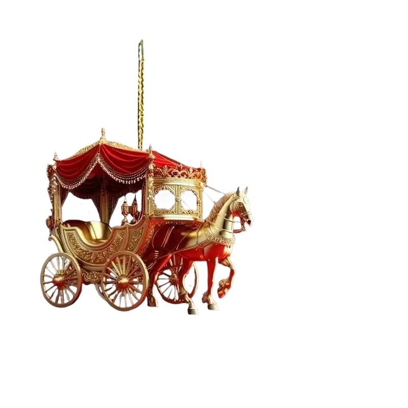 1Pcs Carriage Christmas Orname - đánh giá và giá Car Accessories Oman