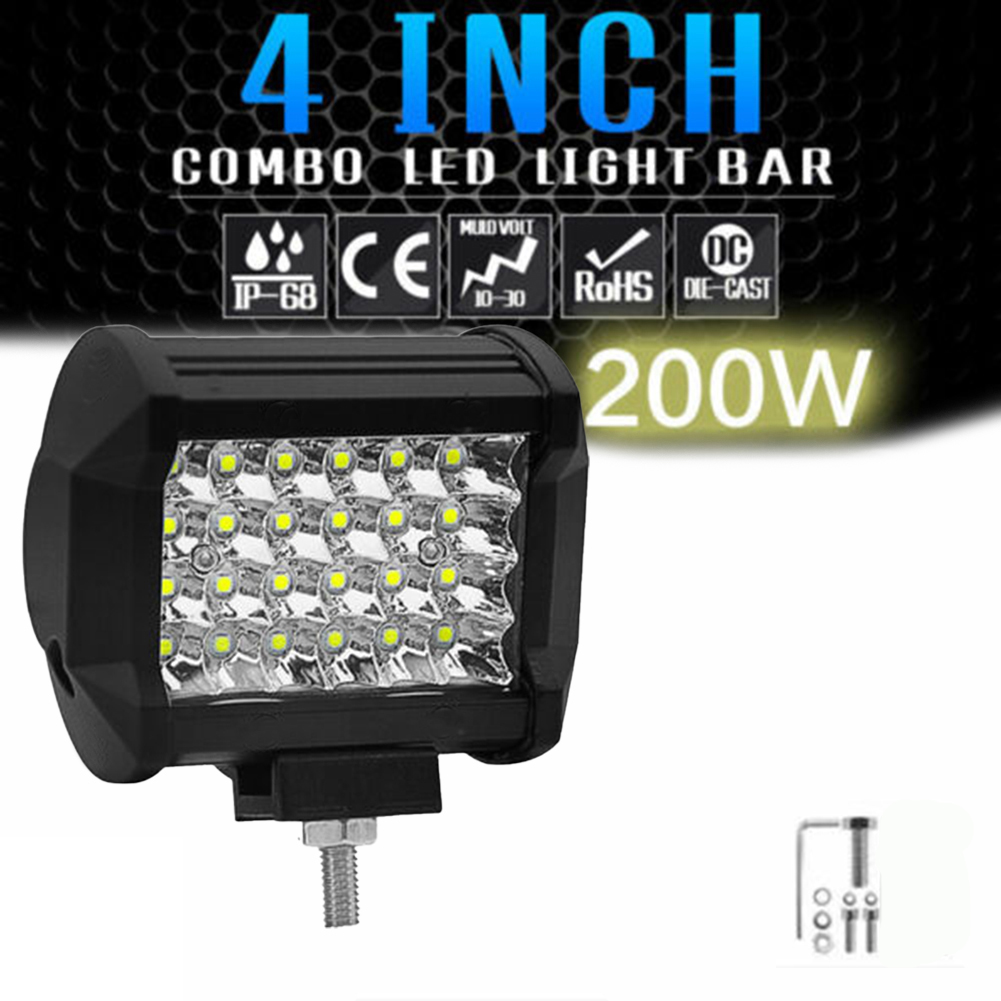 Car LED Bar Work Light 72W Squ - đánh giá và giá Car Accessories For Night Driving