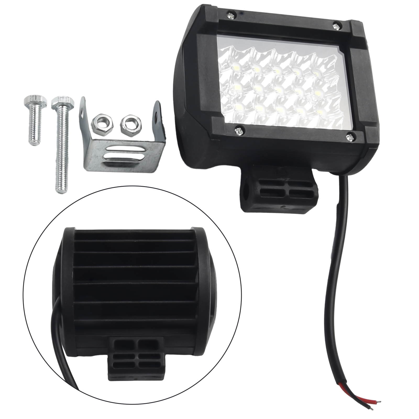 Car LED Bar Work Light 72W Squ - đánh giá và giá Car Accessories For Night Driving