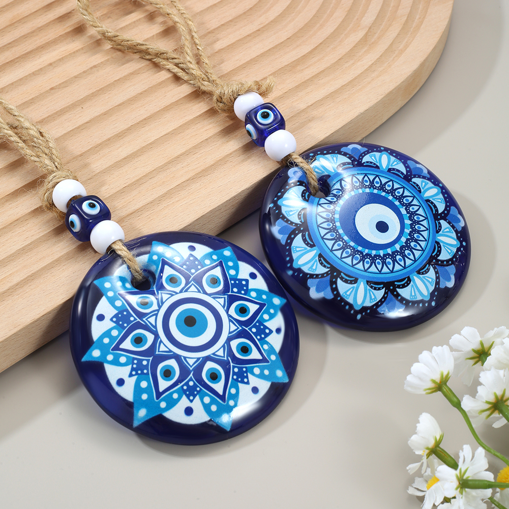 Vintage Eye Pattern Flower Res - đánh giá và giá Car Accessories Evil Eye